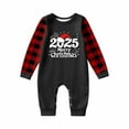 thumbnail image 3 of Aofany Christmas Pajamas for Family Matching Long Sleeve Christmas Print T shirt Tops + Plaid Pants Set Holiday Sleepwear, 3 of 3