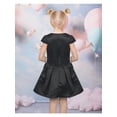 thumbnail image 5 of Sunny Fashion Girls Black Dress With White Lace Bow Cap Sleeve Casual Party 5 Years, 5 of 7