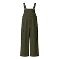 thumbnail image 2 of Girls Bib Overalls Adjustable Strap Jumpsuits Loose Fit Casual Y2K Rompers with Side Multi Pockets for Daily, 2 of 7