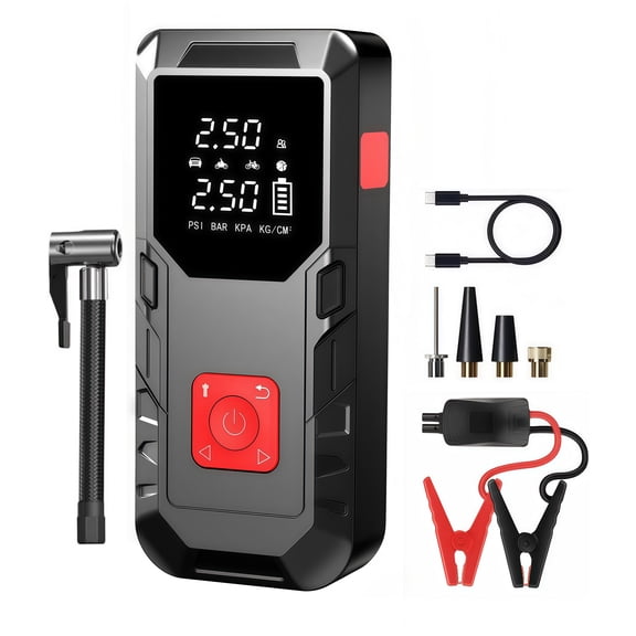 MSAS  Portable Automotive Jump Starter with Air Compressor, 5000A Jump Box &150PSI Inflator,USB Car Battery Charger for Gas & Diesel Engines