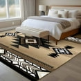 thumbnail image 5 of 8x10 Area Rugs for Living Room, Brown Southwest Non Slip Area Rugs for Kitchen Bedroom Entryway, Farmhouse Boho Aztec Geometric Neutral Washable Carpet Runner Rug Floor Mats for Bedroom Home Decor, 5 of 9