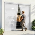 thumbnail image 3 of Garage Screen Doors Hands Mesh Fiberglass Screen Curtain with Closure for Home Outdoor Porch Reinforced Garage Net Cover Easy Assembly, 3 of 8