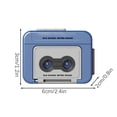 thumbnail image 4 of KRONDO Vintage Tape Recorder Gift Keychain Mini Recordable, 4 of 8