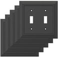 thumbnail image 5 of Franklin Brass W35244-C-Am Classic Architecture Double Switch Wall Plate - Matte Black, 5 of 7
