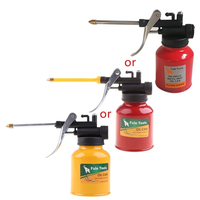 Techinal Oil Can Oiler Lubrication Metal Plastic Machine Pot Extended Hose High Pressure Pump Grease Guns Car Repair Tool