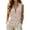 a-72Beige22, variant on Womens Solid Color Collared Sleeveless Button Down Blouse With Bust Pockets Loose Fit Casual Top For Summer Daily Wear Weekend Outings Cozy Top