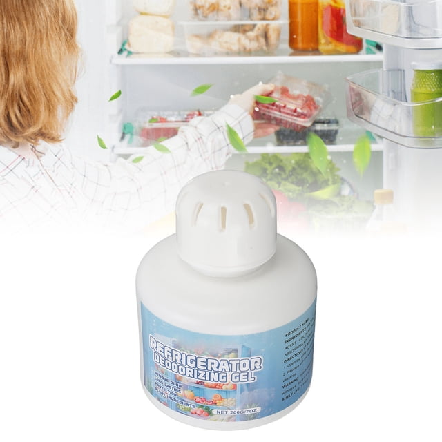 Gel Desodorante Para Refrigerador, Frescura A Largo Plazo, Gel Purificador De Olores De Refrigerador, Carbón Activado, Absorción Eficiente, 3 Piezas, Fácil De Usar Con Tapa Para