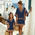 thumbnail image 2 of MEZZALL Girls Boho Striped 2 Piece Outfit Set, V Neck Batwing Sleeve Striped Blouse & Elastic Waist Pocket Shorts Matching Suit, Lightweight Breathable Vacation Outfit for Girls Boho Clothes Sets, 2 of 4