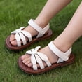 thumbnail image 2 of Ruyang Sandals for Toddler Girls Flower Open Toe Anti Slip Rubber Sole Shoes Kids Hook and Loop Swim Beach Summer Flat Shoes, 2 of 9
