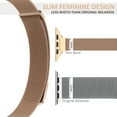 thumbnail image 3 of Apple Watch Band 38mm 40mm 41mm for Women, Slim & Thin Milanese Loop -Rose Gold, 3 of 6