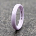 thumbnail image 3 of Ceramic 4mm Purple lavendar Wedding Band Classic High Polished Ring Comfort Fit Men Women, 3 of 6