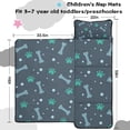 thumbnail image 5 of Paw Prints and Bones Toddler Nap Mats for Kids Preschool,Sleeping Mat Bag or Kids,Toddler Sleeping Bag,Toddler Nap Mat or Daycare, 5 of 6