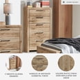 thumbnail image 4 of Ashley Furniture Hyanna 5-Drawer Wood Chest in Tan/Golden Rustic, 4 of 10