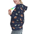 thumbnail image 3 of Yiaed Hedgehog And Snail Print Womens Casual Hoodies Crew Neck Long Sleeve Sweatshirts With Pocket Pullover Tops Women's Hooded Sweatshirt-X-Large, 3 of 5