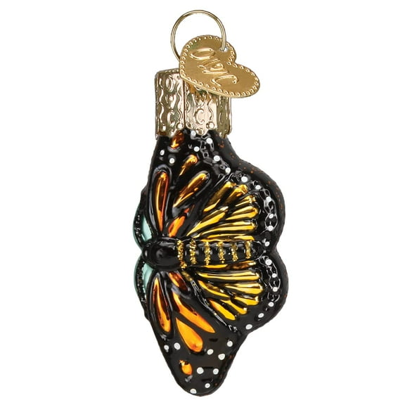 Old World Christmas Mini Monarch Butterfly Glass Blown Ornament for Christmas Tree