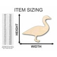 thumbnail image 2 of Unfinished Wood Canadian Goose Shape - Animal - Wildlife - Craft - up to 46" DIY 20" / 1/8", 2 of 3