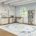thumbnail image 5 of Fairview L Desk with File Cabinet & Bookcase in Antique White - Engineered Wood, 5 of 5
