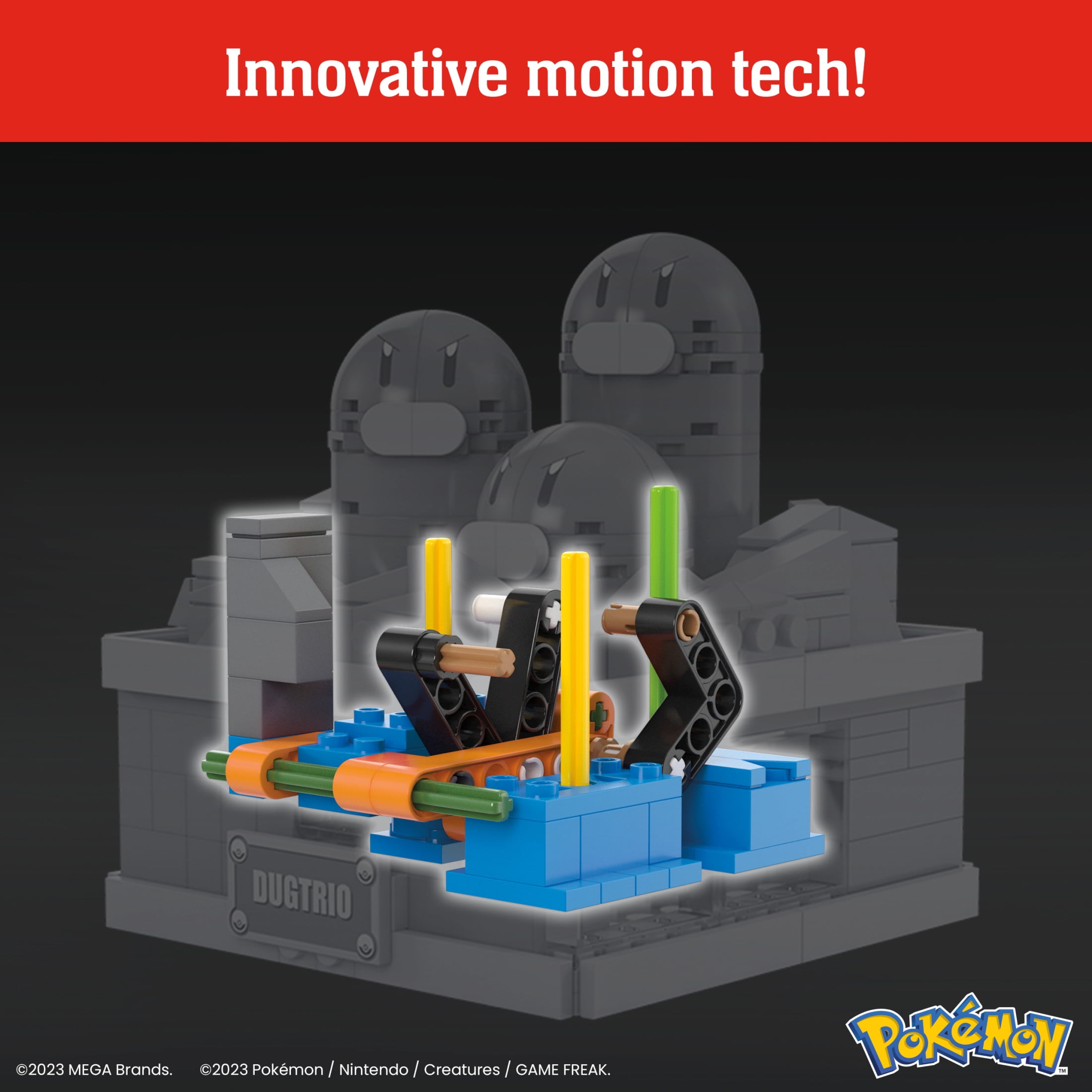 MEGA Pokemon Mini Motion Dugtrio Building Toy Kit (350 Pieces) for Collectors