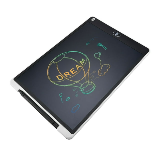 Lifcasual 12 Inch LCD Writing Tablet Color Screen Erasable Pad With Stylus Pen Black