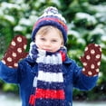 thumbnail image 6 of Santa Claus Design Cold Weather Mittens Cozy Gloves with Adjustable Fit Perfect for Outdoor Fun, 6 of 7