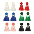 thumbnail image 5 of MLINS Green Acrylic Tassel Eardrops Lightweight and Durable for Women Vintage Jewelry Great Gift Idea 0.8 Inches, 5 of 8