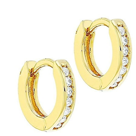 Jewels Fashion 12 Mm Small Surgical Stainless Steel Hoop Earring 12 Mm Small Surgical Stainless Steel Hoop Earring For Men Women Huggie Earrings With 1 Rows
