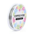 thumbnail image 2 of Round Craft Copper Wire Nickel Free Silver Color Plated 20 Gauge 0.8mm about 16.40 Feet(5m)/Roll, 2 of 5