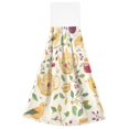 thumbnail image 7 of Yayeee Kitchen Hanging Hand Towels Set of 2 with Loop Bathroom Absorbent Tie Towel, Birds Tea Time, 7 of 7