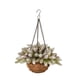 thumbnail image 1 of Cesta colgante navideña artificial, decoración navideña, regalo, delicada colgante Blanco, 1 of 9