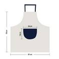 thumbnail image 2 of Tablier de République Centrafricaine Ajustable en Coton Lin pour Barbecue Cuisine avec Poche, 2 of 3