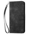 thumbnail image 3 of Flip Case for Samsung Galaxy S25 Fe with Detachable Hand Strap High Quality Leather Phone Case Embossed Butterfly and Credit Card Slot, 3 of 5