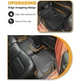 thumbnail image 4 of Floor Mats & Cargo Liner Fit for Jeep Wrangler JL 2018-2024 4 Door Sahara Rubicon with Subwoofer (Non JK or 4XE) All-Weather Wrangler Floor Liner for 1st, 2nd Row and Trunk Full Set Car Floor Liners, 4 of 9