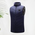 thumbnail image 2 of Chaqueta con calefacción eléctrica de 9 zonas chaleco recargable de invierno ropa deportiva cómoda para exteriores, 2 of 7