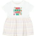thumbnail image 3 of Inktastic My Godmother Loves Me Girls Girls Baby Dress, 3 of 5