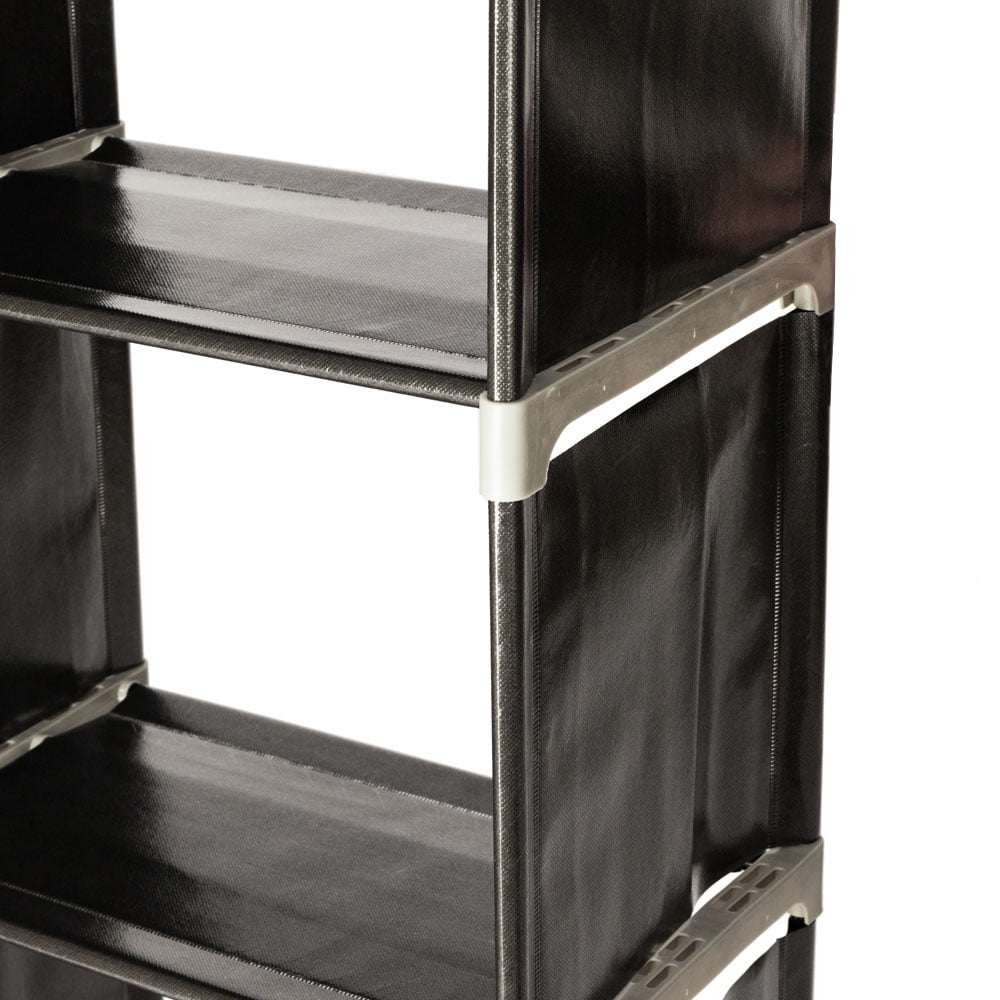 Kepooman 6-Cube Cube Storage Organizer, DIY Plastic Shelves Units, Black Kepooman 6-Cube Cube Storage Organizer, DIY Plastic Shelves Units, Black
