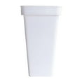 thumbnail image 1 of Jarrón cuadrado de polipropileno con forma de cubo para flores, soporte para flores, decoración moderna para habitación DIY Blanco Talla S, 1 of 9