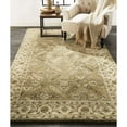 thumbnail image 4 of HomeRoots Green Brown And Taupe Wool Paisley Tufted Handmade Stain Resistant Area Rug, 4 of 10