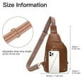 thumbnail image 3 of GAEKEAO Sling Bag Crossbody Bags for Women Vegan Leather Fanny Pack Chest Travel Anti Theft Purse Shoulder Bag handbags Gifts, 3 of 8