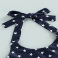 thumbnail image 3 of 2 Pcs Infant Independence Day Outfits Girls Tie-up Ruffled Halter Tops Ripped Jeans Summer Clothing Sets, 3 of 6