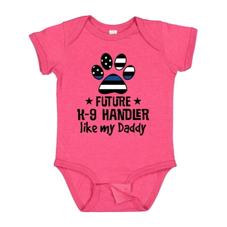 

Inktastic Future K-9 Police Dog Handler Like Daddy Gift Baby Boy or Baby Girl Bodysuit