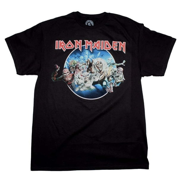 Iron Maiden - Iron Maiden Wasted Years Circle T-Shirt - Walmart.com - Walmart.com