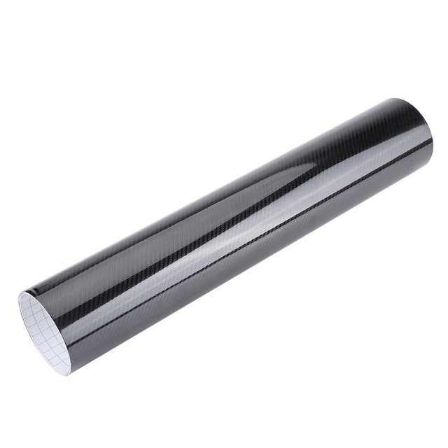 Etiqueta engomada del coche de Outbit - Universal Car Interior Exterior Autoadhesivo Decoración Pegatinas Film Wraps Fibra de carbono Negro Impermeable(30cm*152cm)