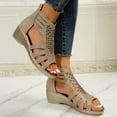 thumbnail image 6 of Wavsuf Platform Sandals for Women Casual Summer Wide Gold Sandals Shoes Size 8.5, 6 of 6