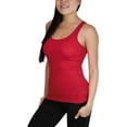 thumbnail image 4 of ToBeInStyle Womens Essential Ribbed Racerback Versatile Layering Cotton Blend Tank Top, 4 of 4