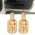 thumbnail image 4 of Cable 2pcs 0 Gaga Reductor Terminal Conector Terminal Pure Copper Gold Chapado Para La Modificación del Amplificador de audio de Automóvil, 4 of 7