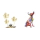 thumbnail image 1 of Estatua de estatuilla,Estatuas de hojas y flores de metal,esculturas decorativas.,Inicio Arte Figuras Estante Mesa Gabinete Figura,Figura decorativa,Estatua de perro coleccionable,decoración, 1 of 8