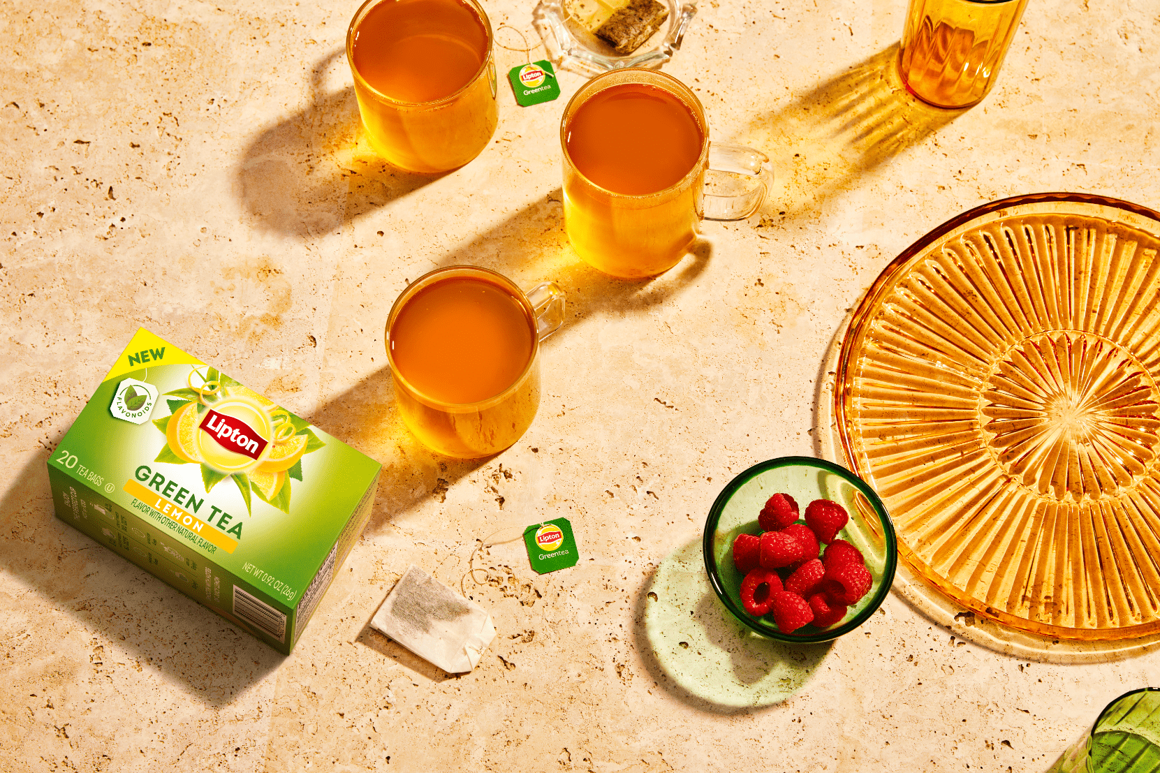 Lipton Lemon Green Tea Bags, 20 Count - Walmart.com