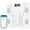 White, variant on Smart Body Fat Scale, Bluetooth Digital Bathroom Scale with 18 Body Composition Analyzer, USB Rechargeable, 400lbs Capacity, Black/Pink/White(Batteries Not Included)