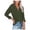 Green, variant on Women Blouse Chiffon Career Solid Fashion Casual Long Sleeve Shirts Tops Woman Large Shirt M