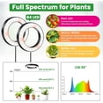thumbnail image 2 of Grow Lights for Indoor Plants LEDs Full Spectrum LED Plant Grow Light V/A Under Cabinet Grow Lamp with Auto Timer Hrs Lighting Mode Brightness Levels Tri Head, 2 of 7